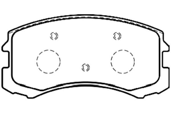 KAVO PARTS Комплект тормозных колодок, дисковый тормоз BP-5546